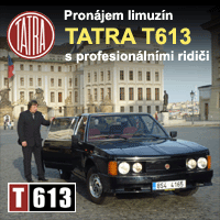 Pronájem limuzín TATRA 613 s profesionálními řidiči
